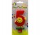 Party Time M082 Number 5 Smiley Birthday Candle Red 1 in UAE