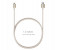 Promate LinkMate-MUL 2 in 1 Heavy Duty Fabric Sync Charge Cable - Gold 3 in UAE
