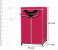 Large Size 3111 Collapsible Wardrobe (105x45x170) 3 in UAE