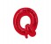 Party Time Q-RE-803379 Letter Q 16 Inch Foil Balloon Red 1 in UAE