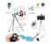 Promate Zapkit Universal Wireless Selfie Kit with Bluetooth Remote Control & Premium Tripod, Black 7 in UAE