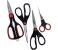 Geepas GT59037 4 Pcs Scissors Set Red, Black 1 in UAE