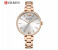 Curren 9017 Quartz Watch For Women Rose Gold and Silver 1 in UAE