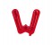 Party Time W-RE-803379 Letter W 16 Inch Foil Balloon Red 1 in UAE