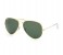 Ray-Ban 0RB3025 001/58-62 Aviator Gold Frame & Green Classic Mirrored Sunglasses for Unisex 1 in UAE
