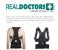 Real Doctors Back Posture Support Brace Medium JA023-3 - Black 4 in UAE