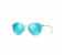 Ray-Ban RB4224 646/55 49-20 Round Clear Frame & Blue Mirrored Sunglasses for Unisex 1 in UAE