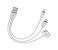 3 in1 Charging Cable For Android & iOS Devices 2 in OMAN