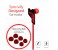 Promate Swank Ergonomic Comfort Fit Stereo Headset with Noise Isolation, Red 3 in UAE