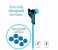 Promate Swank Ergonomic Comfort Fit Stereo Headset with Noise Isolation, Blue 3 in UAE