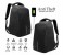 Anti-Theft Backpack 18 Inch with USB Port Black 6 in OMAN