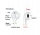 Wireless Bluetooth Mini Single Earbuds Earphone with Mic - White 3 in OMAN
