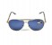 Mont Blanc MB 512S 28v Aviator Gold & Navy Blue Frame and Navy Blue Mirrored Sunglasses for Men 1 in OMAN