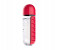 600ml Pill & Vitamin Organizer Water Bottle - Red 2 in KSA