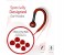 Promate Glitzy Premium In Ear Noise Isolating Earhook Over-Ear Headphones, Red 3 in OMAN