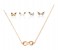 4 Pieces 18K Gold Plated Triangle Design Jewellery Set 31712 1 in UAE