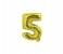 Party Time 5-G-804000 Number 5 16 Inch Foil Balloon Gold 1 in UAE