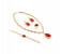 The Mercella 18K Gold Plated Ruby Zircons Jewellery Set 61154078 2 in UAE