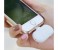 Finger Tip 10,000mAh Universal 4 Magnetic Charging Pack with Power Station Base, Micro Type C and Lightning Magnetic Connectors White 13 in OMAN