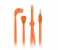 Promate Lacey Flat Trendy Tangle Free Lace Design Headphones with Built-in Microphone, Orange 1 in UAE