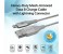 Promate Cable-LTF Heavy Duty Mesh Armored USB Lightning Charge Cable - Silver 2 in OMAN