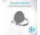 Promate GripMate-2 Ultra Slim Universal Multifunctional Mobile Grip Finger Ring Stand with Secure KickStand, Silver 4 in UAE