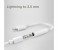 Lightning to 3.5 mm Headphone Jack Adapter Apple Devices (music only) HJA69 White 2 in UAE