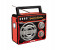 Geepas GR6845 Rechargeable 3 Band Radio with Bluetooth & LED torch - Red & Gold 3 in UAE