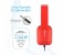 Promate Sonata Foldable Over-The-Ear Wired Stereo Headset, Red 4 in UAE