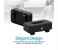 Promate TissueBox PU Leather Clip Car Sun Visor Tissue Box Holder for Facial Tissue & Other Napkin Papers - Black 3 in OMAN