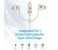 Promate UniLink-Trio 3 in 1 Triple Head Data and Charge Cable with Lightning, Type-C, and Micro-USB Connectors - Gold 2 in UAE