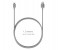Promate LinkMate-MUL 2 in 1 Heavy Duty Fabric Sync Charge Cable - Grey 6 in UAE