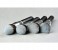 Synthetic Kabuki Makeup Brush Set 4 Piece SMB04 Black 4 in UAE