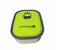 Royalford RF7014 680ml Stainless Steel Rectangle Lunch Box - Silver & Green 1 in UAE
