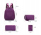 Oxford Femme Handbag & Backpack Set Of 5 PCs - Purple 10 in OMAN