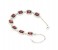 Kavani Brown Square Chimes Crystal Rhodium Bracelet 32949 Assorted 2 in UAE