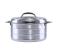 Royalford 1 Liter Stainless Steel Steam Line Hot Pot with Lid 1 in UAE