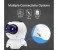 Promate Marvin Multi-Function Wireless Stereo Speaker with LED Light - White 3 in OMAN