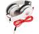 Compact Tri-Fold Design High Definition Single Pin Wired Stereo Headphones - White 2 in OMAN