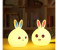Cute Rabbit Silicone LED Night Lamp with Touch Sensor and 7 Mode Changing Colors SNL75 Assorted 5 in UAE