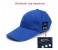 Summer Cap with Built in Bluetooth Earphone and Mic Blue