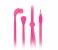Promate Lacey Flat Trendy Tangle Free Lace Design Headphones with Built-in Microphone, Pink 1 in OMAN