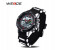 Weide WH 1104PU Mens Digital and Analog Watch Black and Red 2 in OMAN