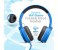 Promate Encore Lightweight Stereo Wired Heaphones with Padded Foldable Headband, Blue 2 in UAE