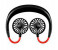 Portable Usb Rechargeable Handsfree Sporty Neckband Mini Cooling Double Fan - Black 1 in UAE