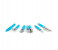 DND DD14393 Kitchen Tools Set 6 Pieces Silver and Blue 1 in UAE