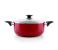 Royalford RF6438 20 cm Non Stick Ceramic Casserole with Glass Lid - Red 1 in UAE