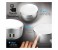 Promate Glint-2.EU Portable 2.4A Dual Port USB Wall Charger with Touch Sensitive Soothing Night LED Light, White 6 in UAE