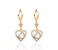 2 in 1 Pieces Earrings with Ring 33044 Gold 3 in UAE