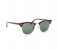 Ray-Ban RB3016W036551 Oval Black & Gold Frame and Green Mirrored Sunglasses for Unisex 1 in UAE